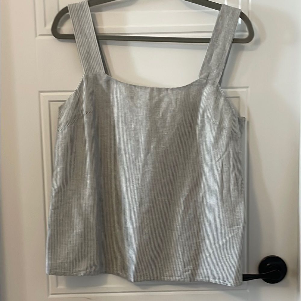 J. Crew Striped Boxy Tank Top